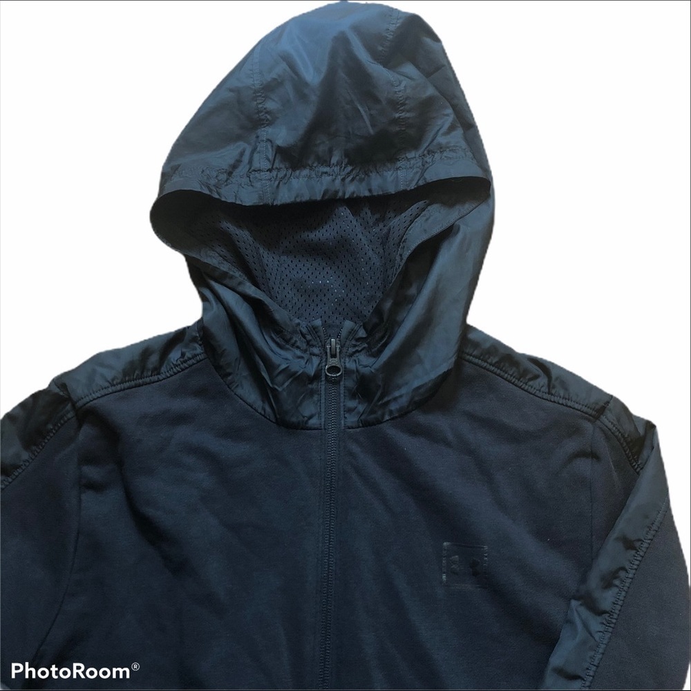 Under Armor Fitted Black Pullover Jacket Size Sma… - image 3